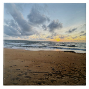 Create Your Own Photo Simple Modern sun rice Tile