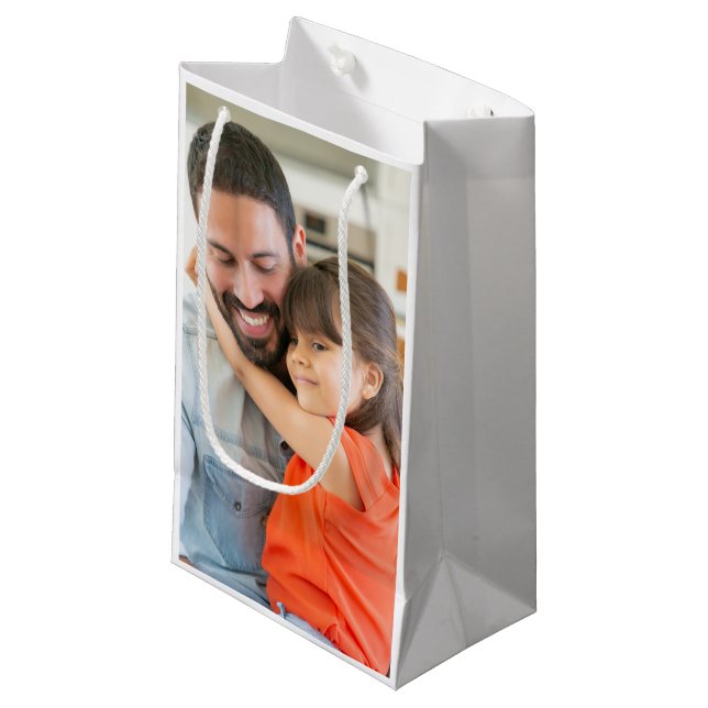 Create Your Own Photo Small Gift Bag (Front Angled)
