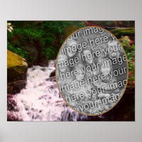 Create Your Own Photo Small Woodland Waterfall