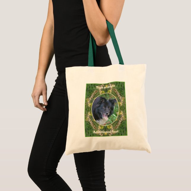 Create Your Own Photo Summer Grass Frame  Tote Bag (Front (Product))
