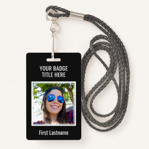 Create Your Own Photo & Text badge