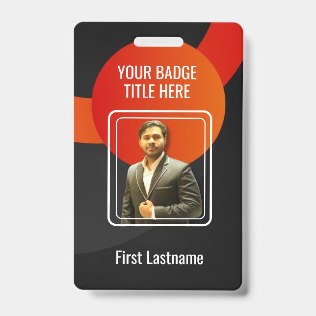 Create Your Own Photo & Text badge (Front)
