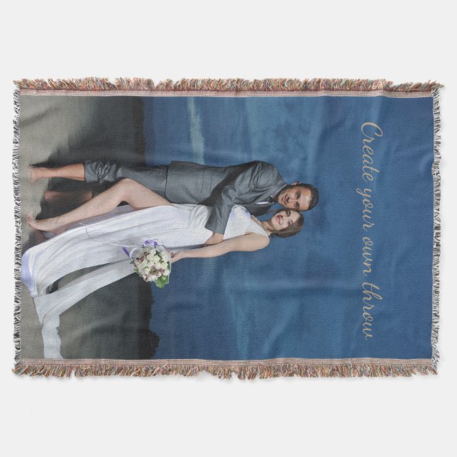 Create Your Own Photo Throw Blanket (Front)