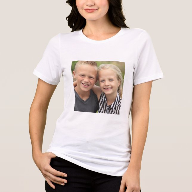 Create Your Own Photo Tri-Blend Shirt (Front)