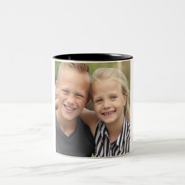 Create Your Own Photo Two-Tone Mug (Center)