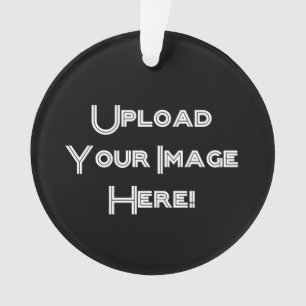 Create-Your-Own Photo Upload Ceramic Ornament