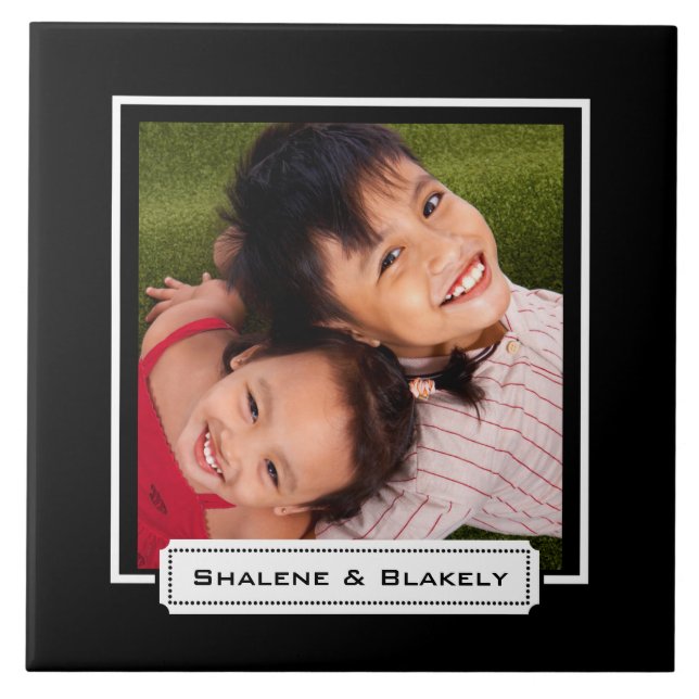 Create-Your-Own Photo Upload Ceramic Tile (Front)