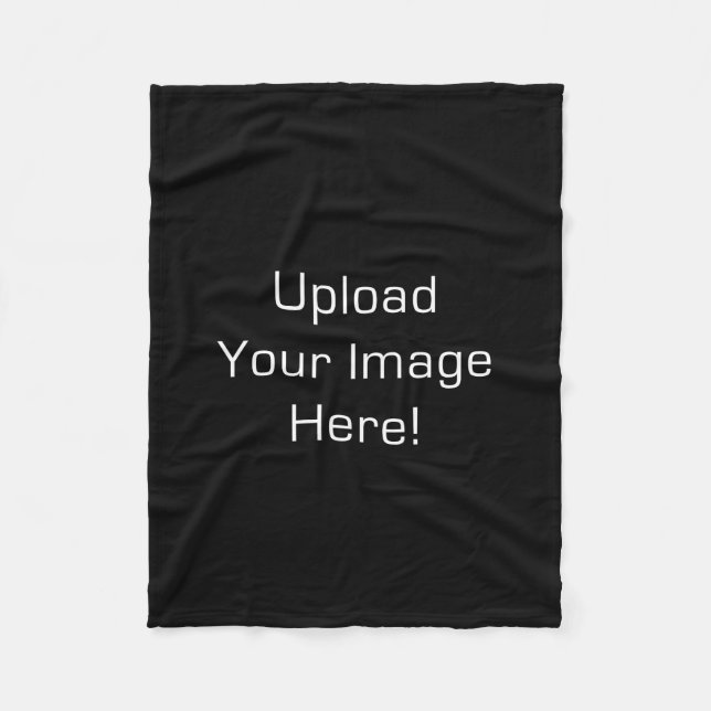 Create-Your-Own Photo Upload Fleece Blanket (Front)