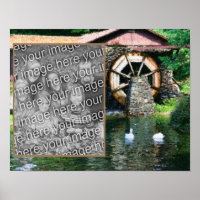 Create Your Own Photo Water Wheel Duck Pond Art