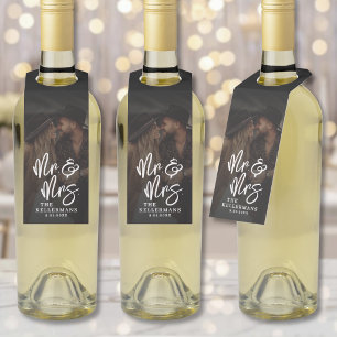 Create Your Own Photo Wedding Bottle Tag