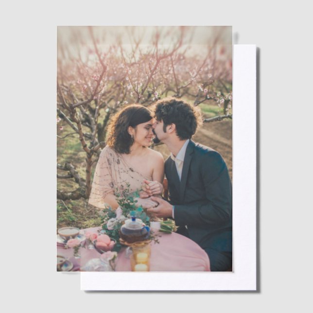 Create your own photo wedding invitation overlay (Offset)