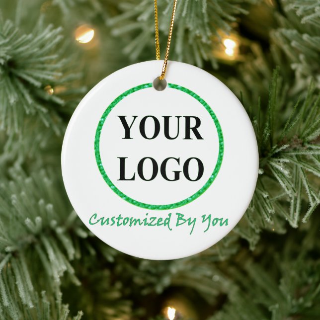 Create Your Own Picture ADD YOUR LOGO HERE Ceramic Ornament (Tree)