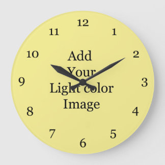 Create your own picture clock. Add your own photo Large Clock
