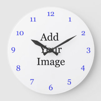 Create your own picture clock. Add your own photo Large Clock
