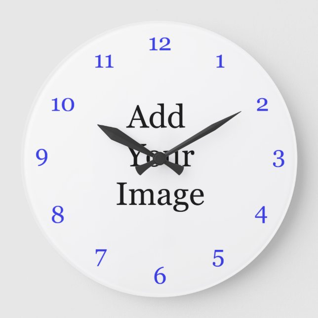 Create your own picture clock. Add your own  photo Large Clock (Front)