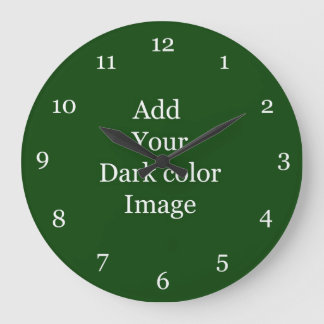 Create your own picture clock. Add your own photo Large Clock