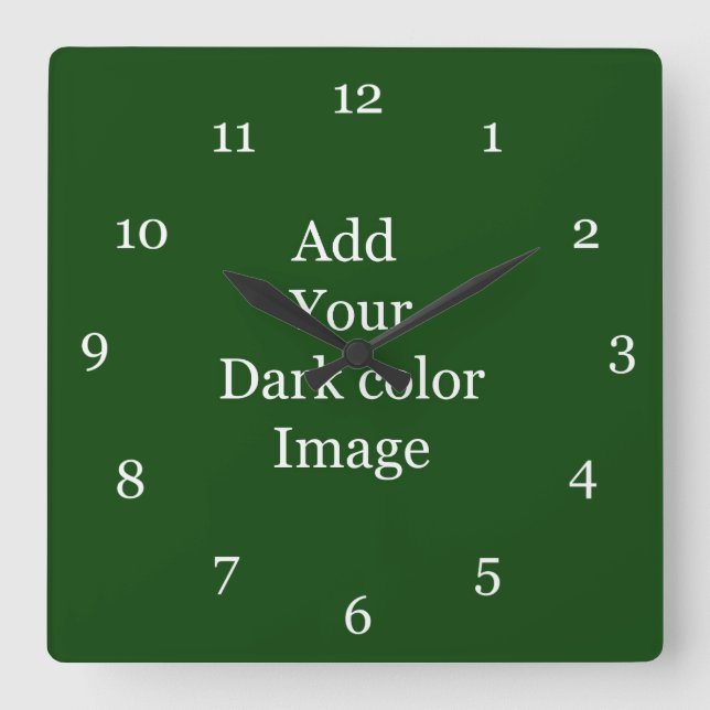 Create your own picture wall clock. square wall clock (Front)