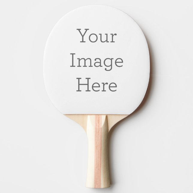 Ping Pong Paddle, Red Rubber Back (Front)
