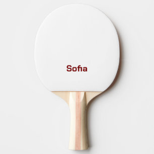 Create Your Own Ping Pong Paddle, Red Rubber Back Paddle