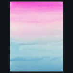 Create Your Own Pink And Blue Ombre Flyer<br><div class="desc">Watercolor gradient wash of bright pink and blue colours. Customize it by adding your own text and/or picture!</div>