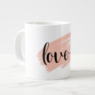 Create Your Own Pink Black Valentine's Day Large Coffee Mug