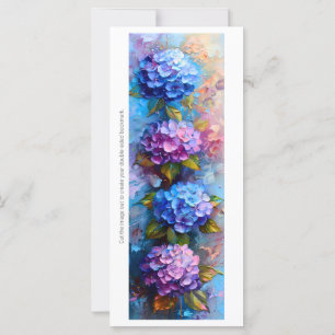 Create Your Own Pink Blue Hydrangeas Bookmark