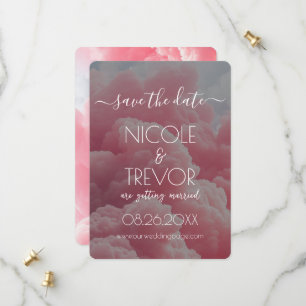 Create Your Own - Pink Cloud Save The Date