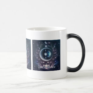 Create Your Own Pink Clouds & Silver Moon Magic Mug
