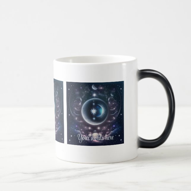 Create Your Own Pink Clouds & Silver Moon Magic Mug (Right)