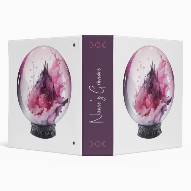 Create Your Own Pink Crystal Ball Binder (Background)