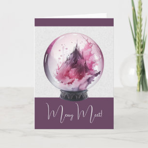 Create Your Own Pink Crystal Ball  Card