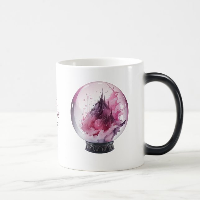 Create Your Own Pink Crystal Ball Magic Mug (Right)