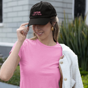Create Your Own Pink Fishing Embroidered Hat