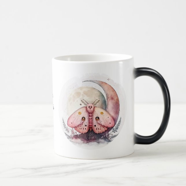 Create Your Own Pink Moon Moth Magic Mug (Right)