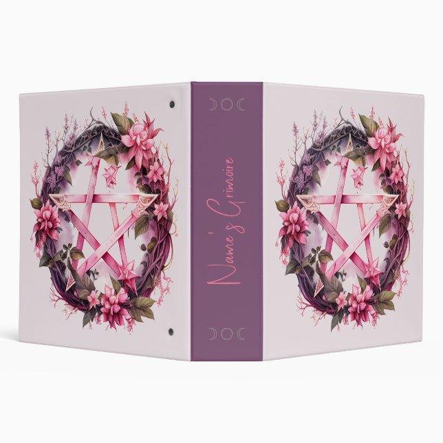Create Your Own Pink Pentacle  Binder (Background)