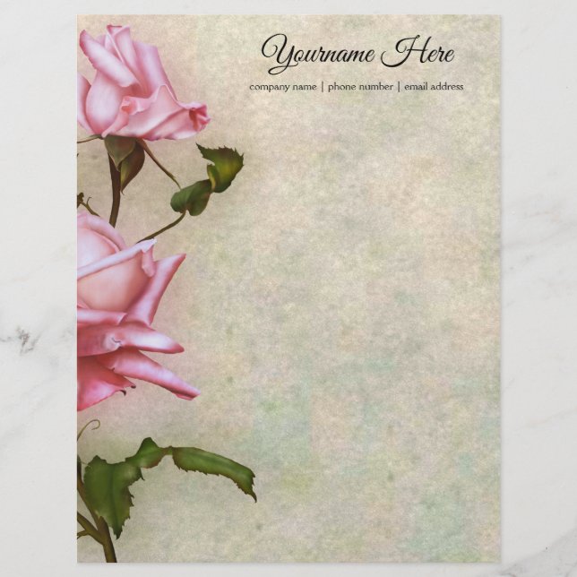 Create Your Own Pink Roses (Front)