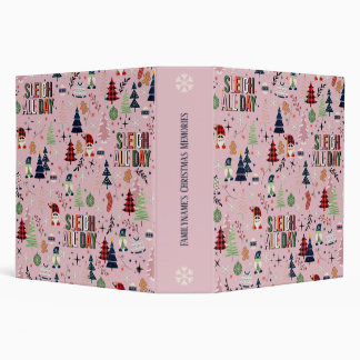 Create Your Own Pink Sleigh All Day Gnomes Binder