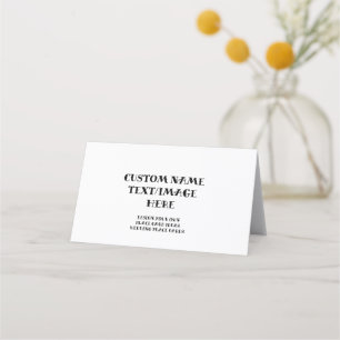 Create Your Own Place Cards: Conference, Wedding Card