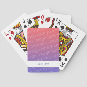 Create Your Own Playing Cards - White Name Band