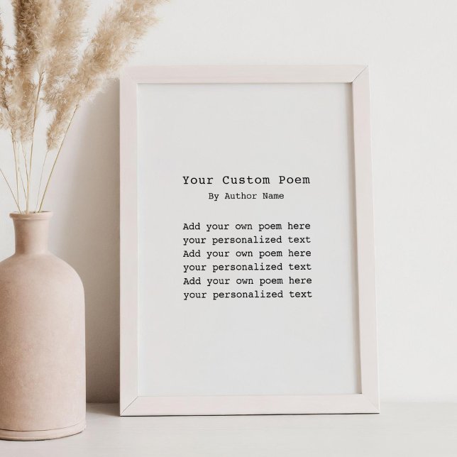 Create Your Own Poem Poster (Creator Uploaded)