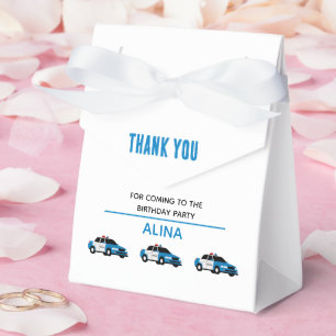Create Your Own Police Birthday Personalized Favor Box