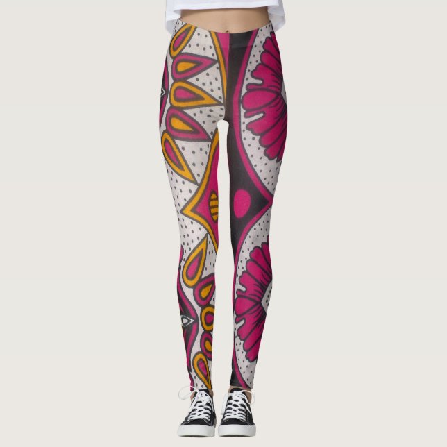 Create your own Polka Dot Latest Hakuna Matata art Leggings (Front)