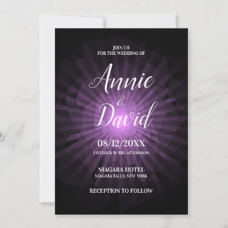 Create Your Own Polygon Sunburst Wedding Invitation