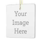 Create Your Own Porcelain Square Ornament
