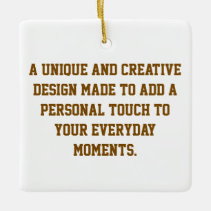 Create Your Own Porcelain Square Ornament