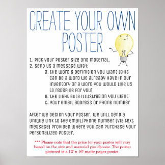 Create Your Own Poster