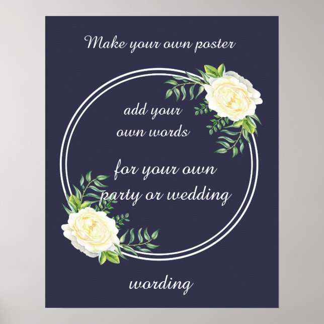 Create your own poster print (Front)