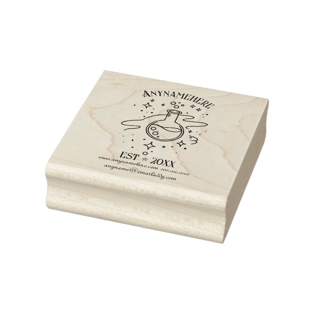 Create Your Own Potion Bottle Apothecary Rubber Stamp (Stamp)