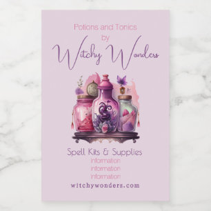 Create Your Own Potion Bottles Apothecary Food Label