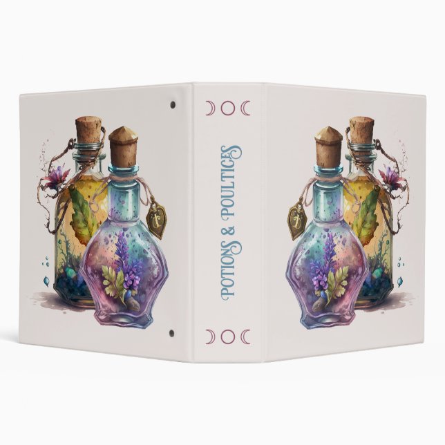 Create Your Own Potion Bottles Binder (Background)